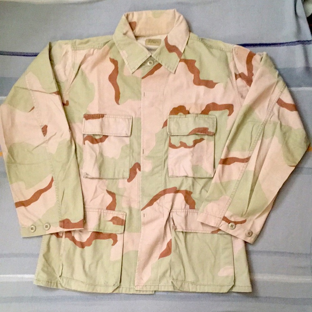 Vintage Camouflage Military Jacket